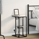 vidaXL Table de chevet Gris sonoma 41.5 x 26 x 60.5 cm
