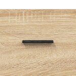 vidaXL Buffet haut Chêne sonoma 34 5x34x180 cm Bois d'ingénierie