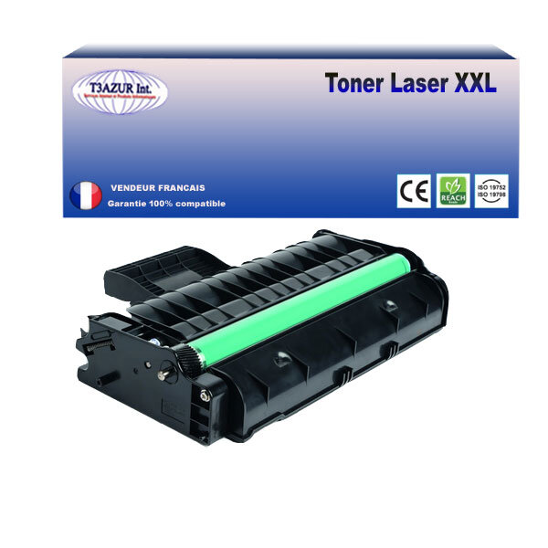 Toner compatible avec ricoh aficio sp213nw  sp213sfnw  sp213sfw  sp213snw  sp213suw remplace ricoh aficio sp213n -2 600 pages - t3azur