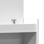 vidaXL Armoire à chaussures blanc 100 5x28x100 cm bois d'ingénierie