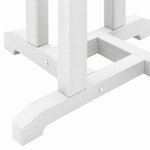 vidaXL Ensemble de bar de jardin 3 Pièces Blanc HDPE