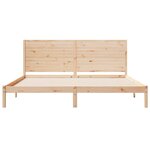 vidaXL Cadre de lit extra long sans matelas 180x220 cm bois massif