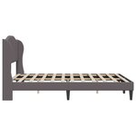 vidaXL Cadre de lit avec tête de lit Gris 140 x 200 cm Simili cuir