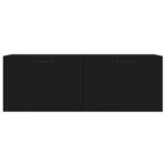 vidaXL Armoire murale Noir 100x36 5x35 cm Bois d'ingénierie