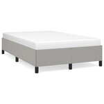 vidaXL Cadre de lit gris clair 120x190 cm tissu