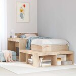 vidaXL Cadre de lit sans matelas 80x200 cm bois massif de pin