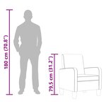 vidaXL Fauteuil Noir Similicuir