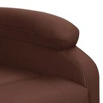 Vidaxl fauteuil inclinable marron similicuir