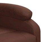 vidaXL Fauteuil Marron Similicuir