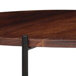 vidaXL Ensemble de table basse 2 Pièces Bois massif 60x35 cm