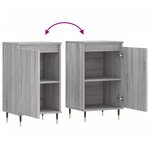 vidaXL Buffets 2 Pièces sonoma gris 40x35x70 cm bois d'ingénierie