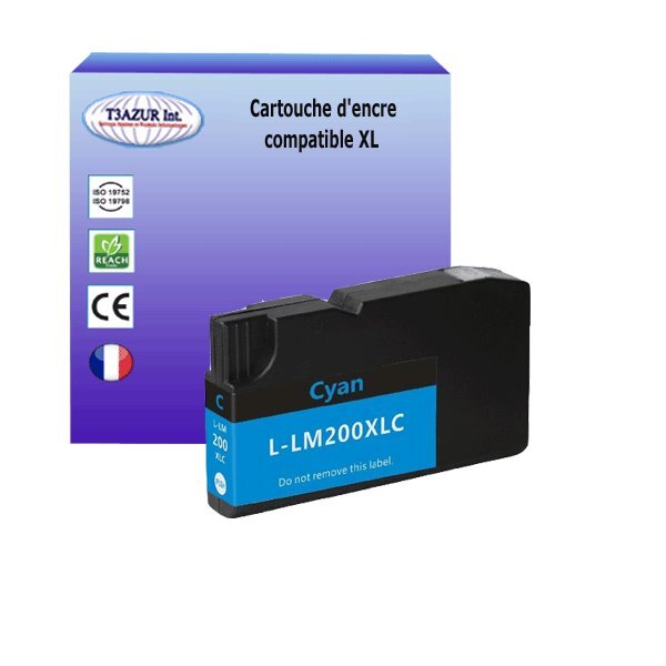 Lexmark N°200XL / 200 XL- Compatible - Cyan - T3AZUR