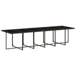 vidaXL Ensemble à manger de jardin avec coussins 13 Pièces marron rotin