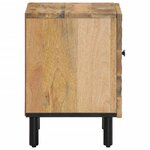 vidaXL Table de chevet 40x33x46 cm Bois de manguier solide