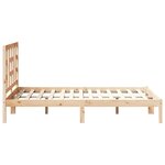 vidaXL Cadre de lit sans matelas 120x200 cm bois massif