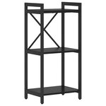 vidaXL Étagère Chêne noir 40 x 30 x 85 cm Bois d'ingénierie