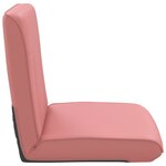 vidaXL Fauteuil de sol ajustable Rose Simili cuir