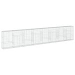 vidaXL Panier gabion avec couvercle 800x50x150 cm fer galvanisé