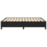 vidaXL Cadre de lit Noir 140x190 cm Similicuir