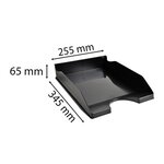 Corbeille À Courrier Ecotray Ecoblack - Noir - X 10 - Exacompta