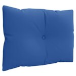 vidaXL Coussins de palette lot de 3 bleu royal tissu