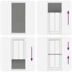 vidaXL Store plissé anthracite 95x200 cm largeur du tissu 94 4 cm