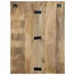 vidaXL Table de chevet 60x32x80 cm bois massif de manguier brut