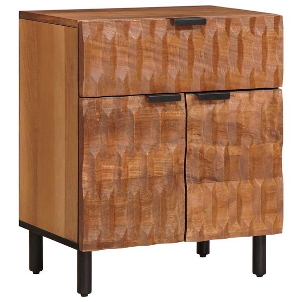 vidaXL Cabinet de chevet Marron 50 x 33 x 60 cm Bois de mangue massif
