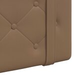 vidaXL Tête de lit suspendue Cappuccino Simili cuir