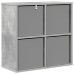 vidaXL Buffet Gris béton 59 5 x 27 x 57 cm