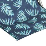 vidaXL Chaises de plage pliables lot de 2 Motif de feuilles Tissu