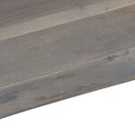 vidaXL Table basse avec bord naturel Gris 115x60x40 cm Bois d'acacia