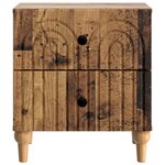 vidaXL Cabinet de chevet 2 Pièces Bois ancien 43 x 34 5 x 48 cm