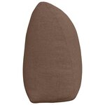 vidaXL Coussin de Dos Marron 160 x 24 x 50 cm tissu