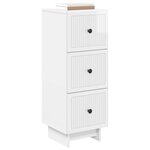 vidaXL Armoire à tiroirs Blanc brillant 33 x 34 5 x 90 cm