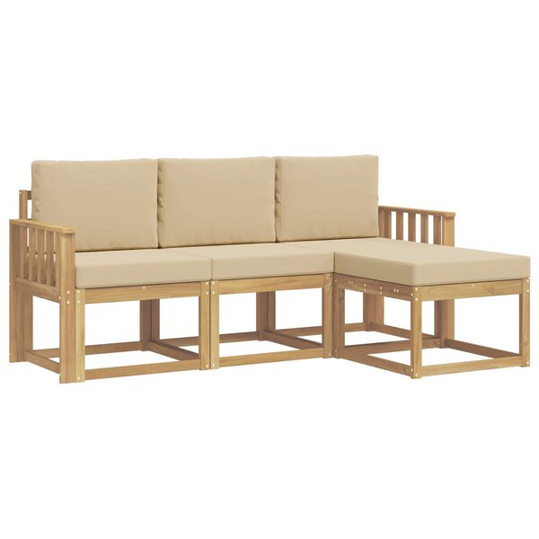 vidaXL Ensemble de canapés d'extérieur 4 pc