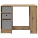 vidaXL Bureau Chêne artisanal Bois d'ingénierie 100 x 40 x 75 cm