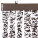 vidaXL Moustiquaire Marron et beige 90x200 cm Chenille
