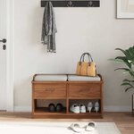 vidaXL Banc de couloir SANDNES 87x40x50 cm bois de pin massif