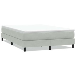 vidaXL Sommier à lattes de lit sans matelas gris clair 140x220cm