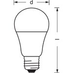 Ledvance ampoule smart+ bluetooth standard depolie 60w e27 couleur changeante