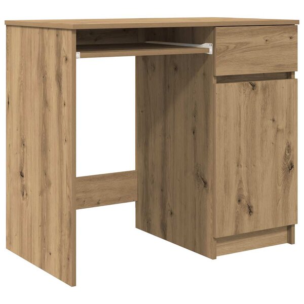 vidaXL Bureau chêne artisanal 86x49x76 cm bois d'ingénierie
