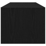 vidaXL Meuble TV Chêne noir 100 x 31 x 25.5 cm Bois d'ingénierie