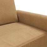 vidaXL Fauteuil Marron 60 cm Velours