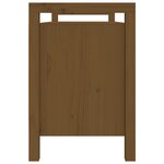 Banc banquette d'entrée marron miel 110 x 40 x 60 cm bois de pin massif 02_0010945