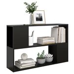 vidaXL Bibliothèque Noir 100x24x63 cm Bois d'ingénierie