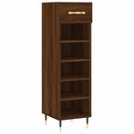 vidaXL Meuble à chaussures chêne marron 30x35x105 cm bois d'ingénierie