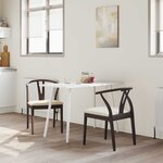 vidaXL Chaise de salle à manger 2 Pièces Marron clair et clair