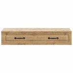 vidaXL Table d'appoint murale Chêne artisanal 87 5 x 34 5 x 17 cm