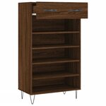 vidaXL Armoire à chaussures chêne marron 60x35x105cm bois d'ingénierie